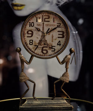 Clock «Moonlight» Paris, bronze