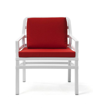 Armchair ''Aria'' white-red