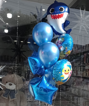 Balloons «Boom Party» Shark, 9 pcs