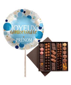 France․ chocolate and personalized balloon №118