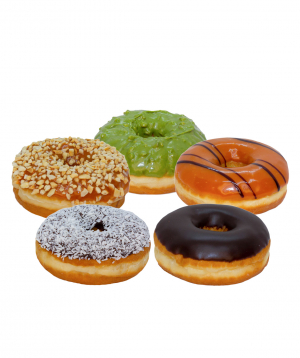 Collection of donuts `YumYum Donuts` №1