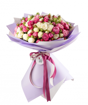 Bouquet `Theodosia` with spray roses