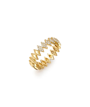 Silver ring «Ania Haie» R061-04G-56