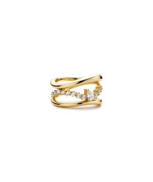 Серебряное кольцо «Ania Haie» R056-02G-54