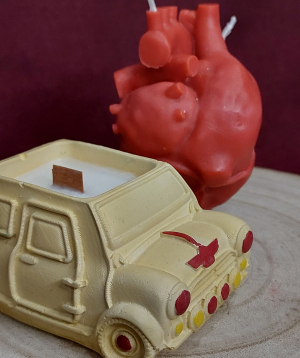 Набор свечей «Blue Moon» Машина моей мечты + Сердце, ароматизированные, №1