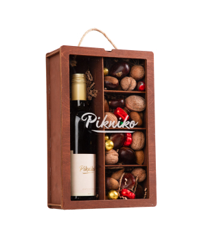 Set «Pikniko» with wine and nuts №5