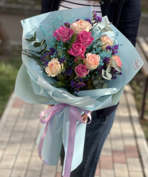 Bouquet «Punj» with roses №69
