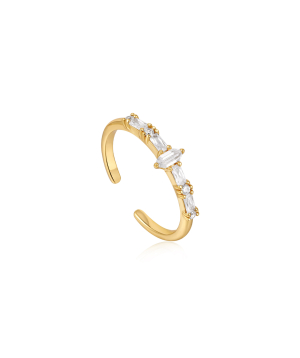 Silver ring «Ania Haie» R041-01G-W
