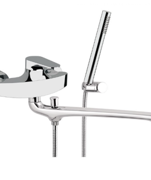 DANIEL OM624 OMEGA BATH/BASIN MIXER 30CM WITH DUPLEX SHOWER CHROME