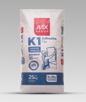 Tile adhesive «K1» Standard, 25 kg