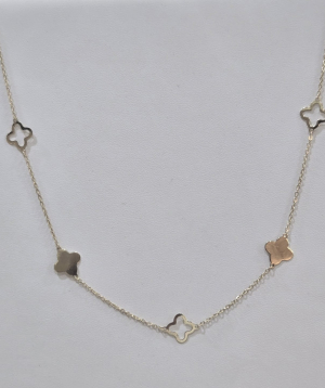 Վզնոց «Less is more» ոսկյա №150