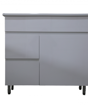 Perla լոգասենյակի PVC կահույք Cube, 820×690×465մմ, սպիտակ, առանց լվացարան