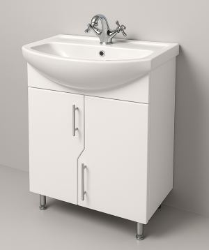 Bathroom furniture «Perla» Aquaton Elegance 60, white, glossy