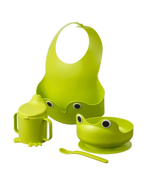 Մանկական ճաշասպասքի հավաքածու «IKEA» MATA, 4 հատ, կանաչ