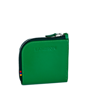 Դրամապանակ «Lambron» Green Ray Zipper Box Mini