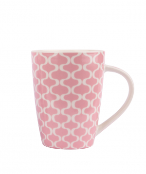 Porcelain cup PE-11298 350 ml pink