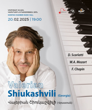 Valerian Shiukashvili: Piano Solo Concert, 20-02-2026, 19:00