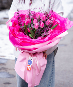 Bouquet «Amarousion» with tulips