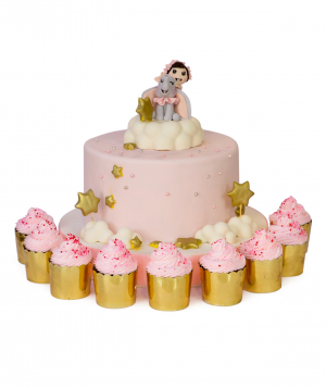 Cake `Jumbo` with cupcakes