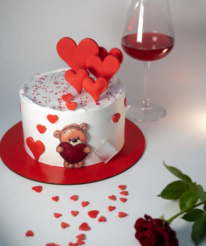 Торт «Lizzi Cakes» Мишка с сердечком