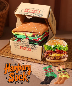 Socks «Gift Store» Burger, 2 pairs, №1236