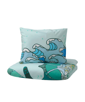 Duvet cover and pillowcase ''Turtle''