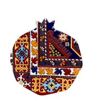 Декоративная тарелка «ManeTiles» Гранат, керамическая №97
