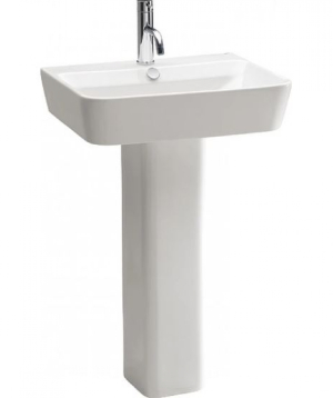 Gala Emma Square լվացարան ոտքով, 60x45սմ, Սպիտակ