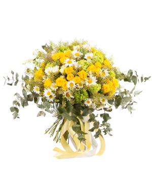 Bouquet ''Marseille'' with spray roses and chamomile
