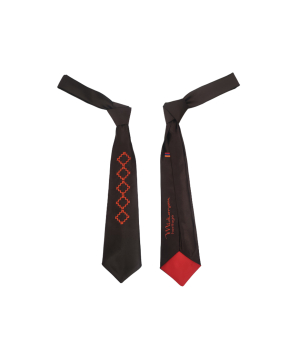 Embroidered tie «Miskaryan Heritage» Armenian carpet pattern, 6-2