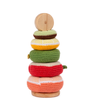 Rattle `Crafts by Ro` Fruit pyramid