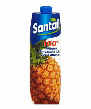 Juice `Santal` natural, pineapple 1l