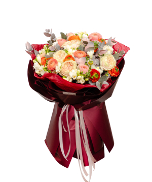 Bouquet «Floriani» with roses and freesias №27