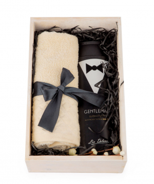 Gift box `THE BOX` for men with a towel
