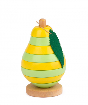 Toy `I'm wooden toys` tower, pear
