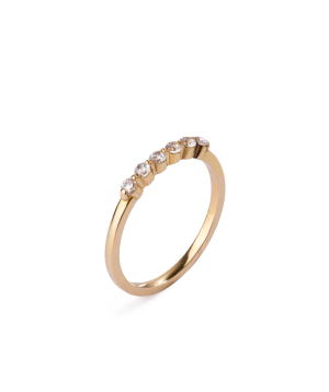 Ring `Less is more` gold №140