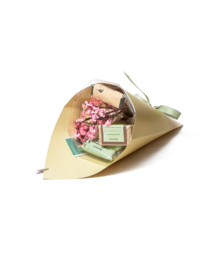 Gift bouquet «Cantata» with tea №21