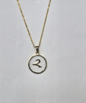 Pendant ''Less is more'' gold №74