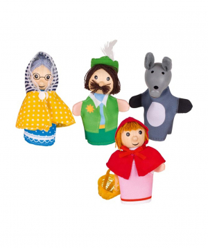 Toy `Goki Toys` finger puppets Red riding hood
