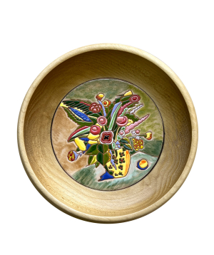 Деревянная плиточная тарелка «ManeTiles» декоративная №2