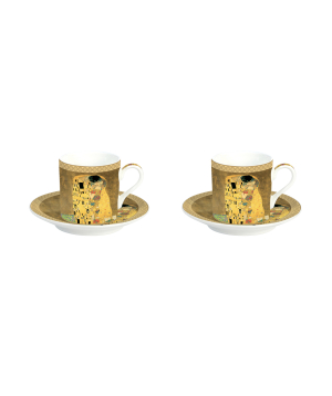 Coffee set ''The Kiss'' G. Klimt