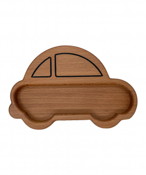 Eco plate `WoodWide` fast car