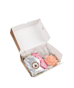 Gift box «Coffee Time» Flower