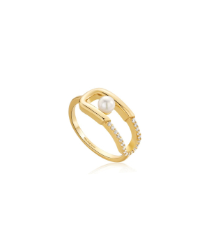 Silver ring «Ania Haie» R054-02G-52