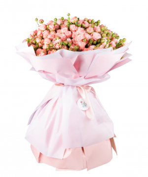 Bouquet ''Cordova'' with pink spray roses