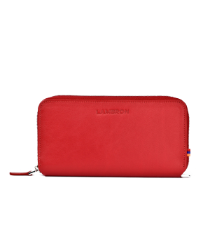 Wallet «Lambron»  Santa Claus (red) travel Ziper