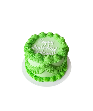 Cake «Happy Birthday» green