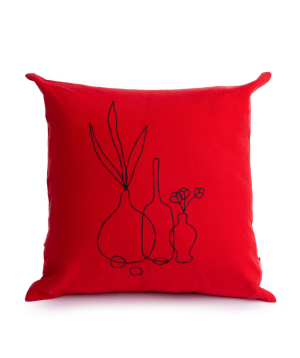 Embroidered cushion ''Jasmine Home'' №43