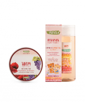 Collection `Nuard` baby shampoo and universal cream
