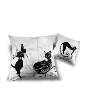 Pillow `Cats` decorative